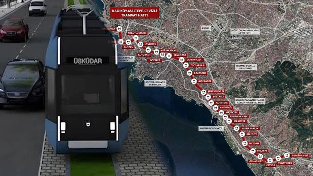 İBB'nin Üsküdar-Kadıköy-Maltepe tramvay hattı onaylandı